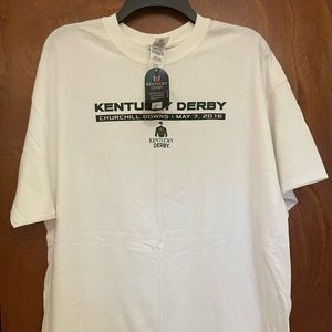 Kentucky Derby 2016 XL white t-shirt.